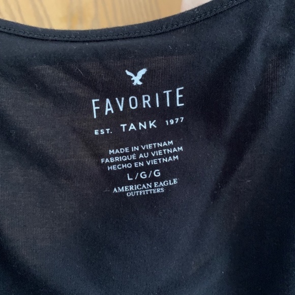 American Eagle Soft & Sexy Tank Top Black - Picture 2 of 3